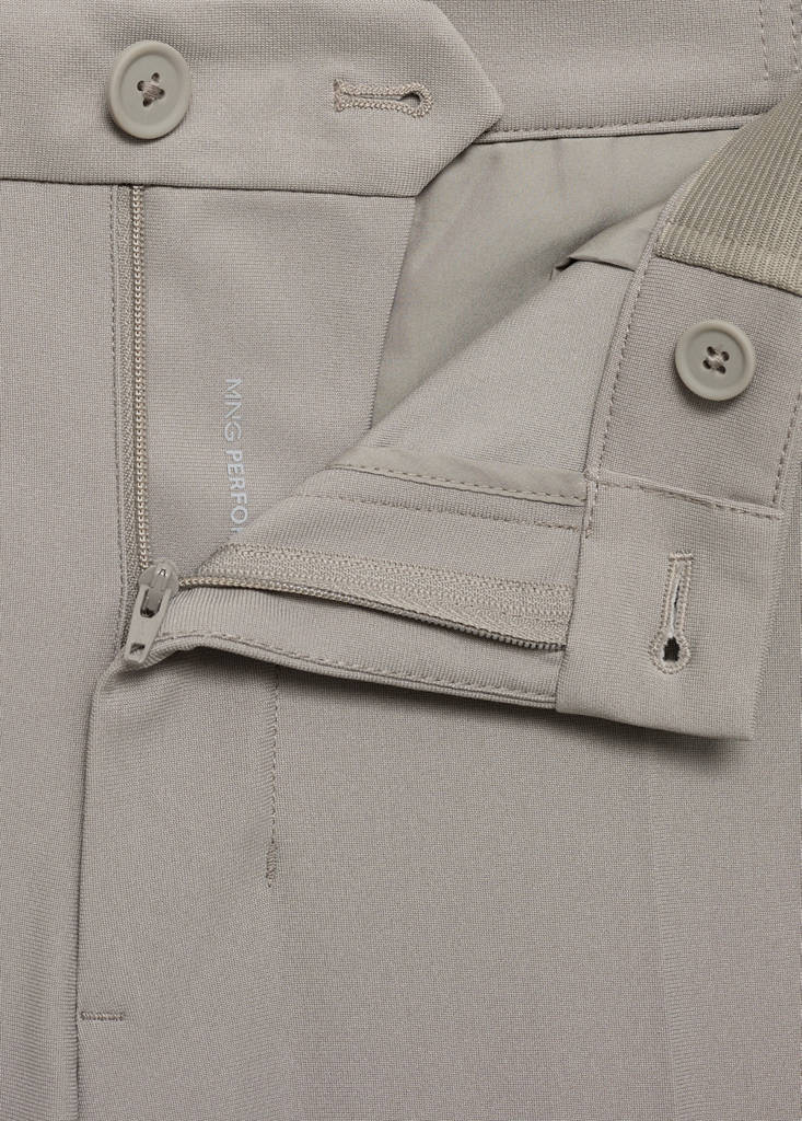 Slim-fit thermoregulating trousers — Light/Pastel Grey