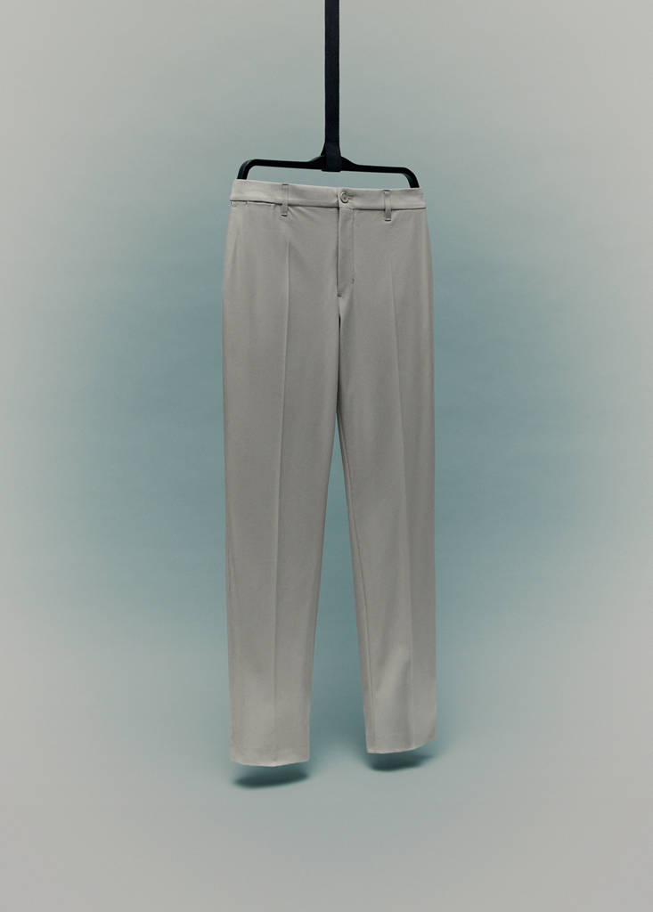 Slim-fit thermoregulating trousers — Light/Pastel Grey