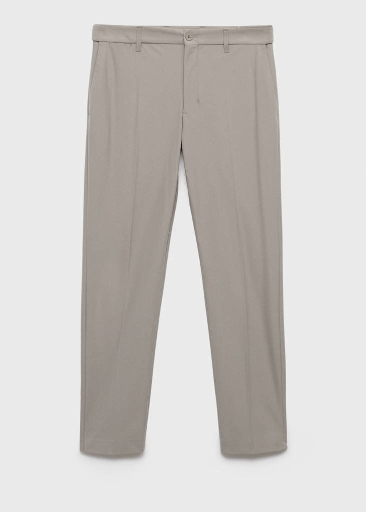 Slim-fit thermoregulating trousers — Light/Pastel Grey