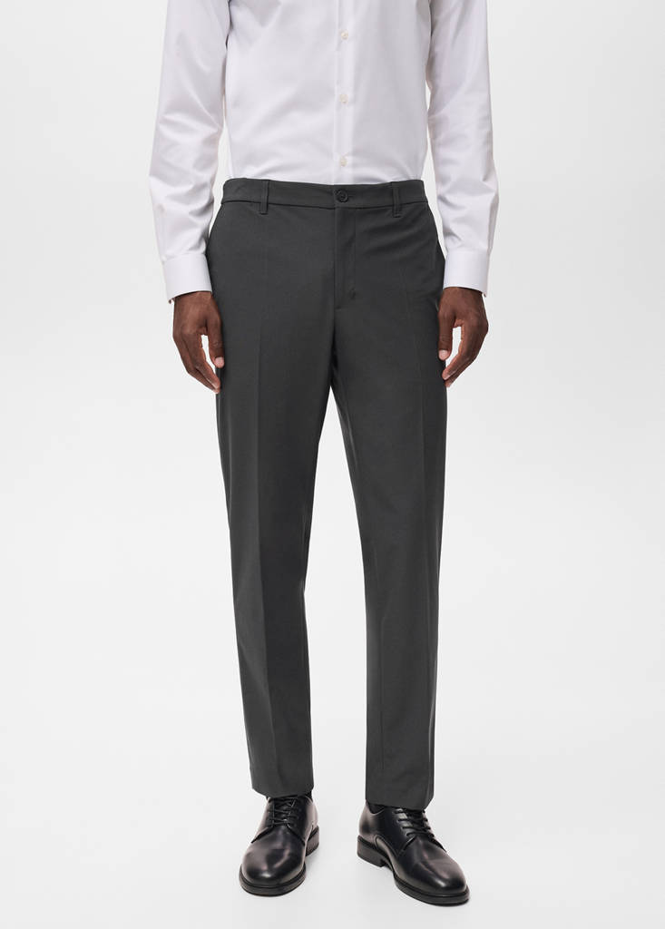 Slim-fit thermoregulating trousers — Dark Green