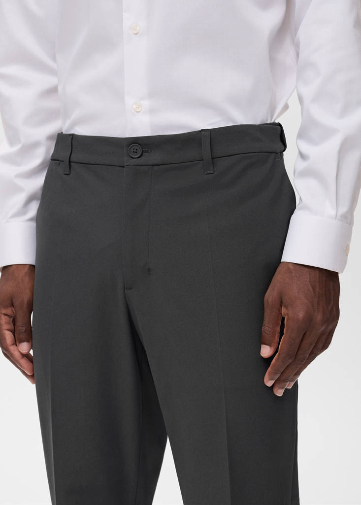 Slim-fit thermoregulating trousers — Dark Green