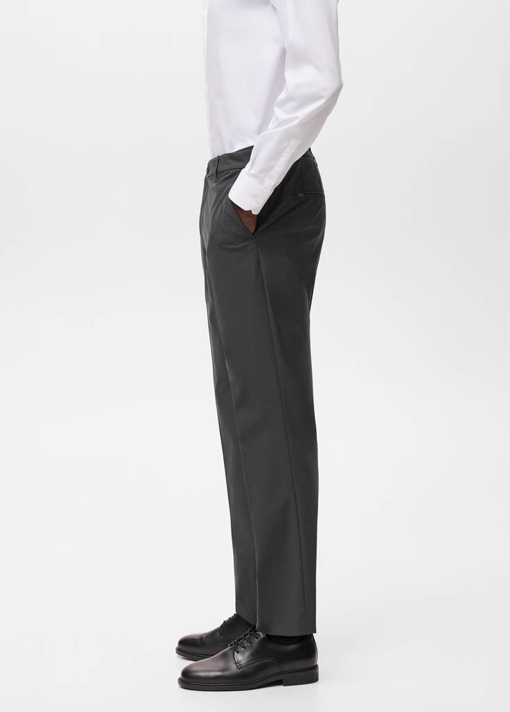 Slim-fit thermoregulating trousers — Dark Green