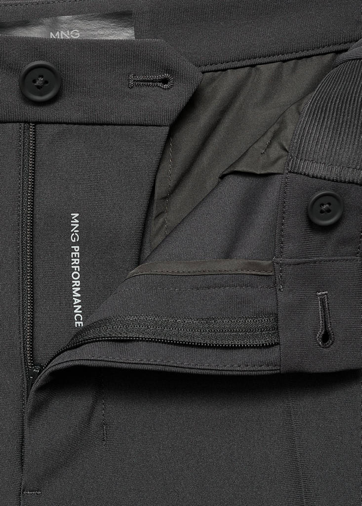 Slim-fit thermoregulating trousers — Dark Green