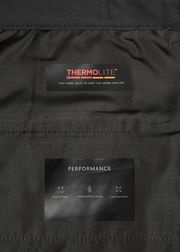 Slim-fit thermoregulating trousers — Dark Green