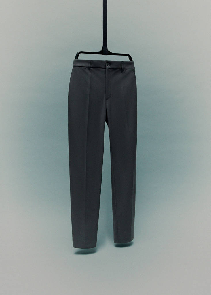 Slim-fit thermoregulating trousers — Dark Green