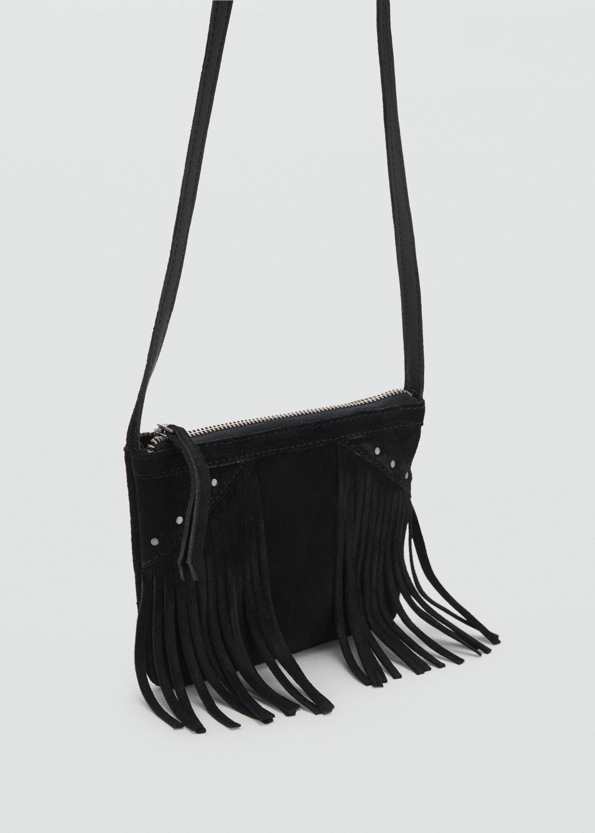 Sac franges cuir - Plan moyen