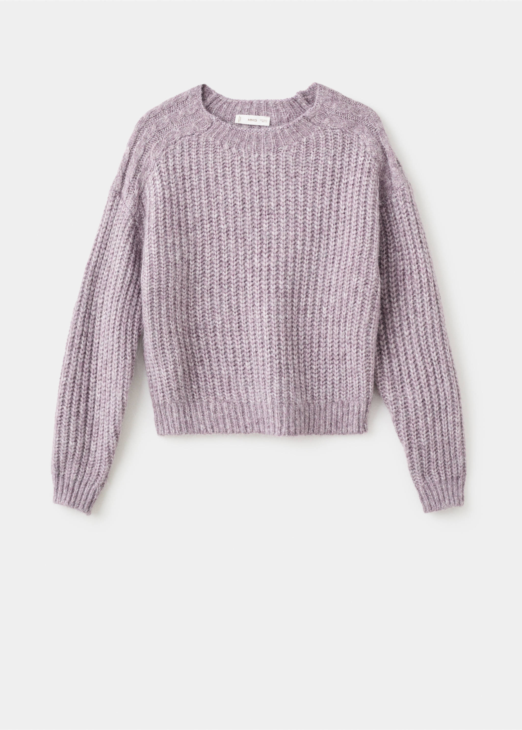 Chunky-knit sweater - Article without model, Light/Pastel Purple. Ref: 17056330-00.