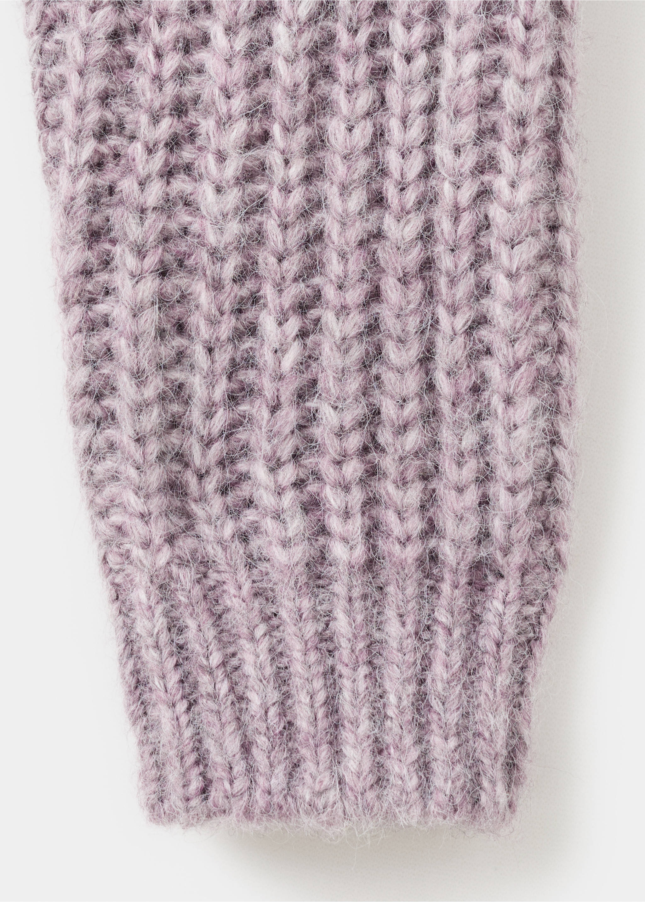 Chunky-knit sweater - Details of the article 0, Light/Pastel Purple. Ref: 17056330-00.