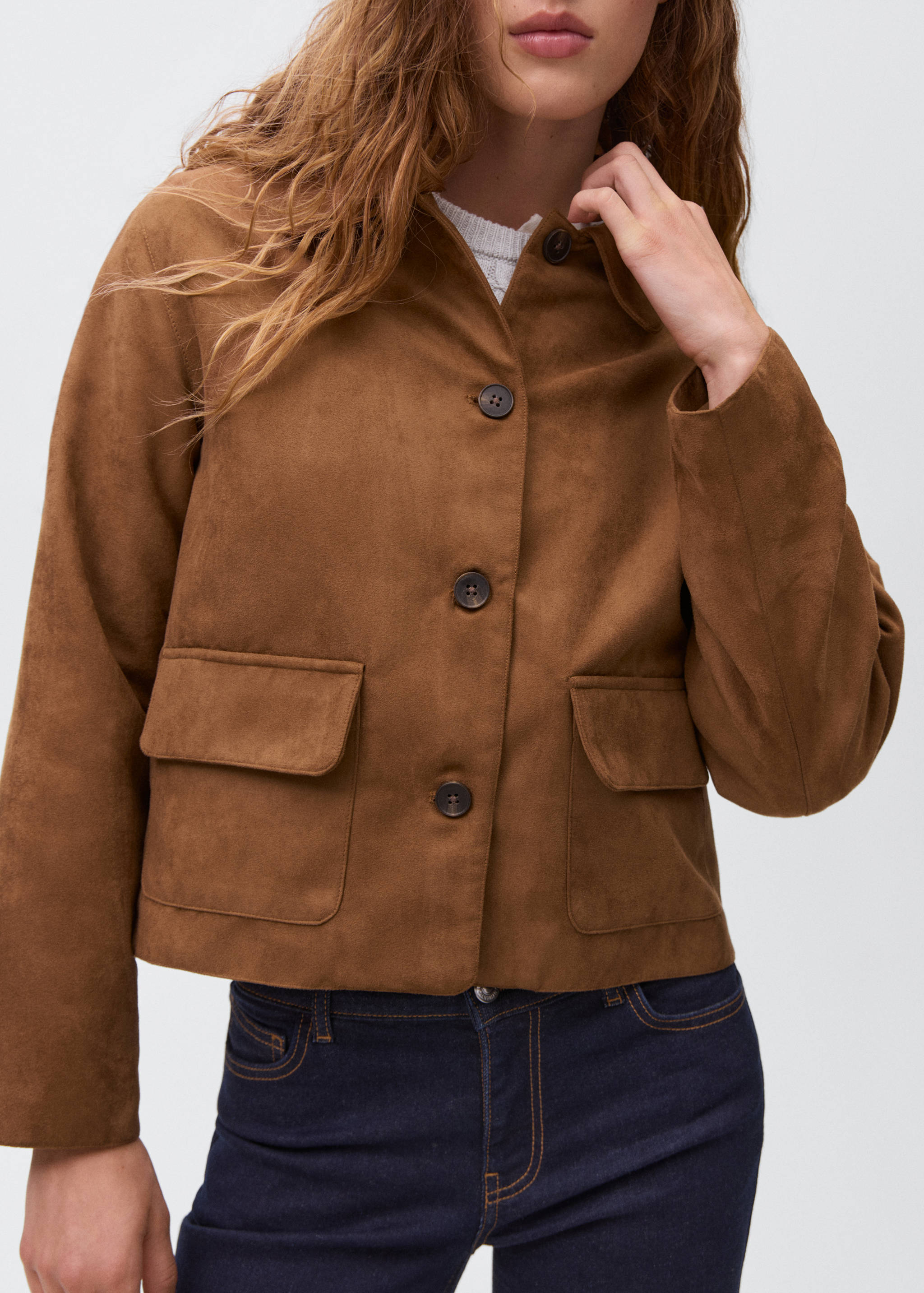 Suede effect jacket - Details of the article 6