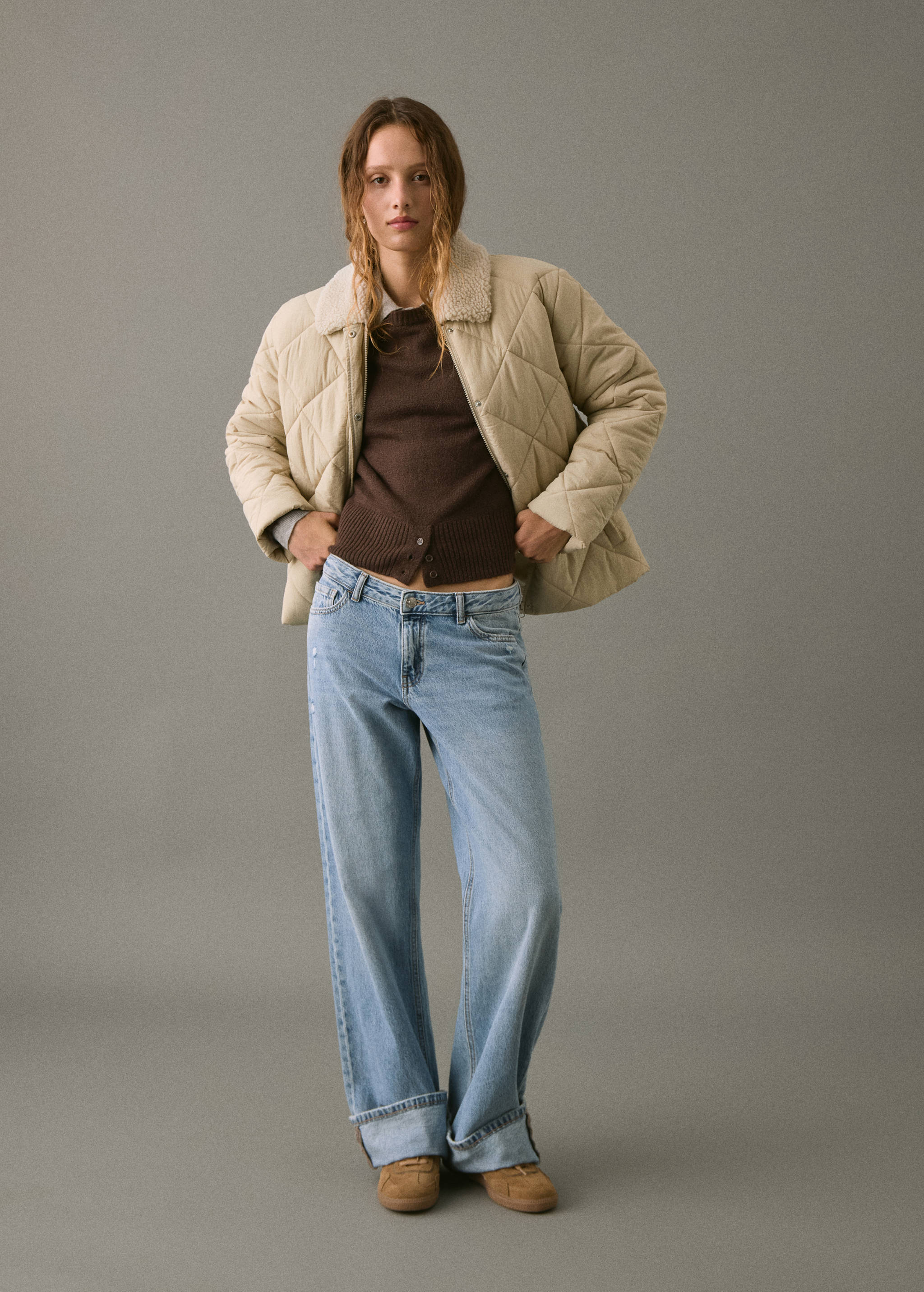 Pocket quilted jacket - General plane