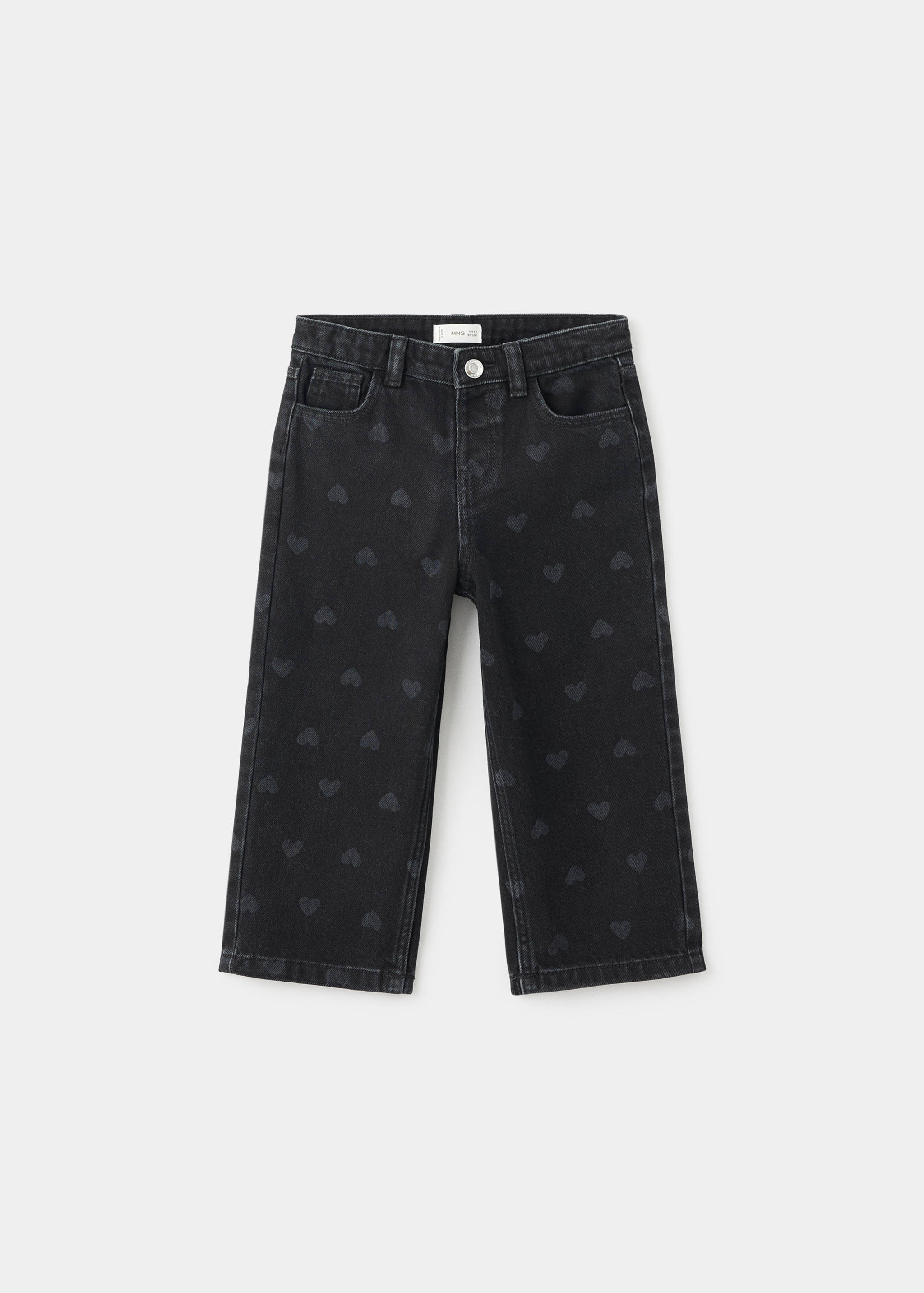 Straight-leg jeans with hearts - Article without model