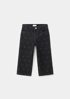 Straight-leg jeans with hearts — Black denim 2