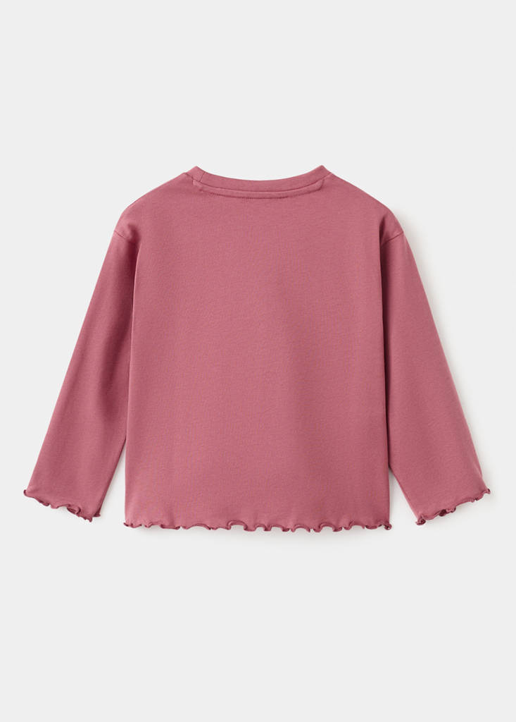 Textured embroidered t-shirt — Strawberry