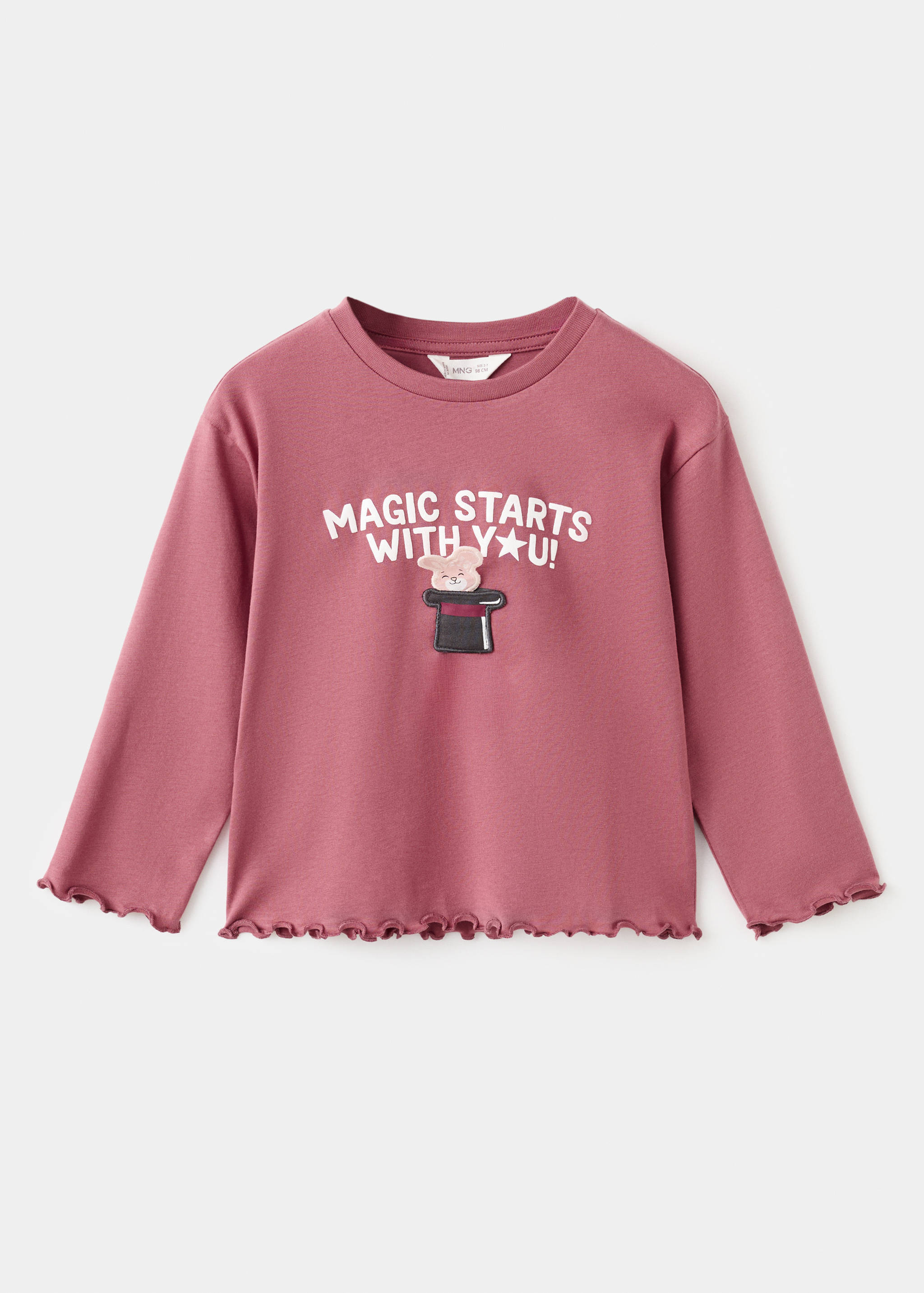 T-shirt texturé brodé - Article sans modèle