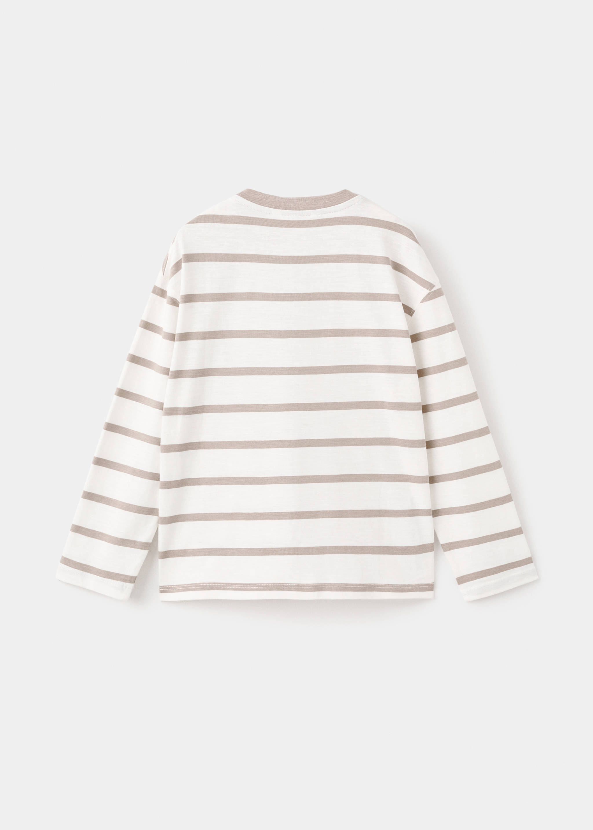 T-shirt garis-garis katun - Versi terbalik dari barang