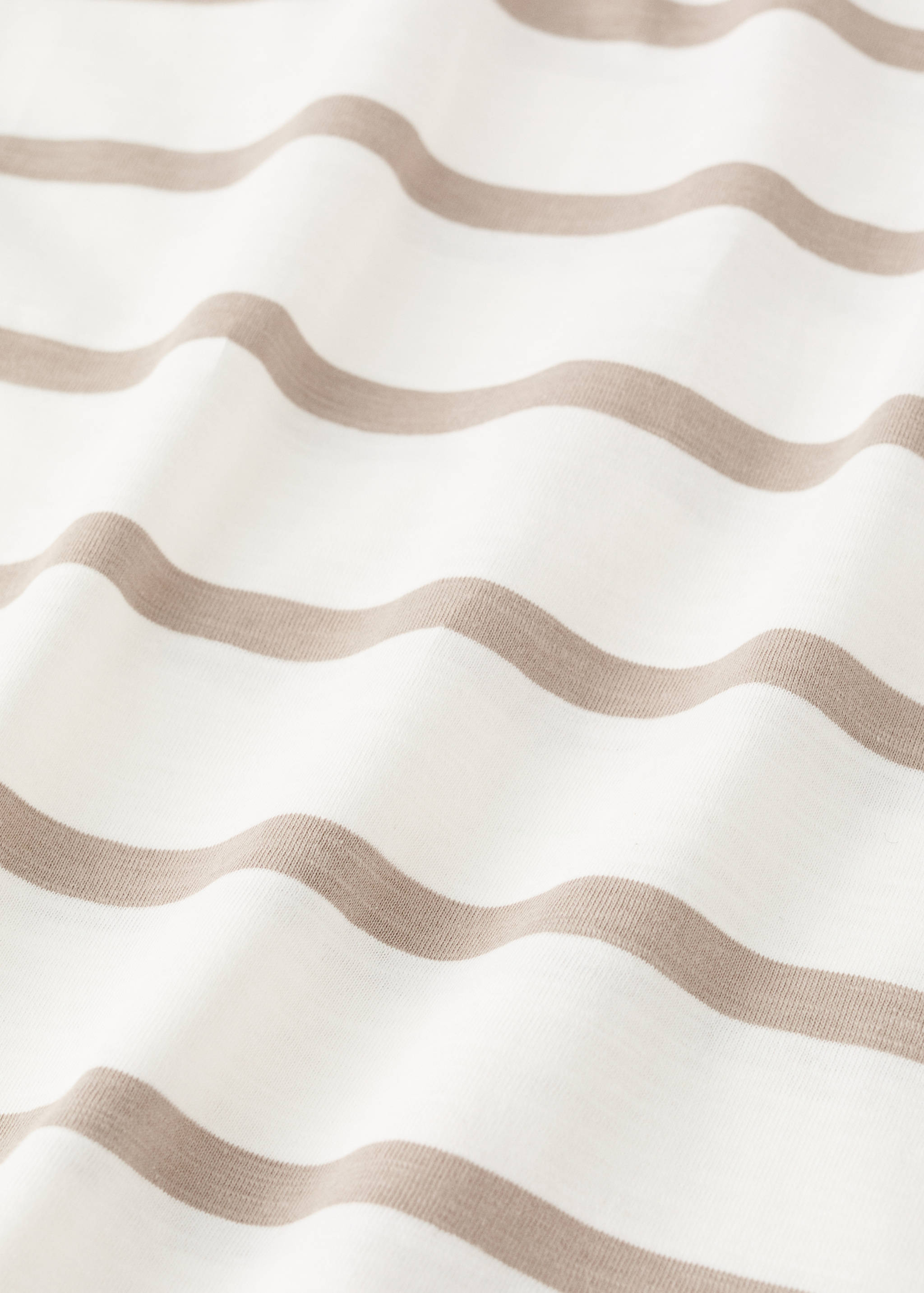 T-shirt garis-garis katun - Rincian barang 0