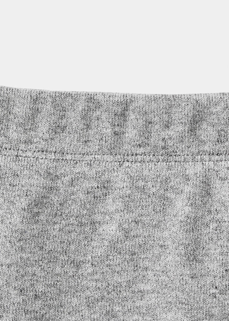 Knitted A-line skirt — Medium Heather Grey
