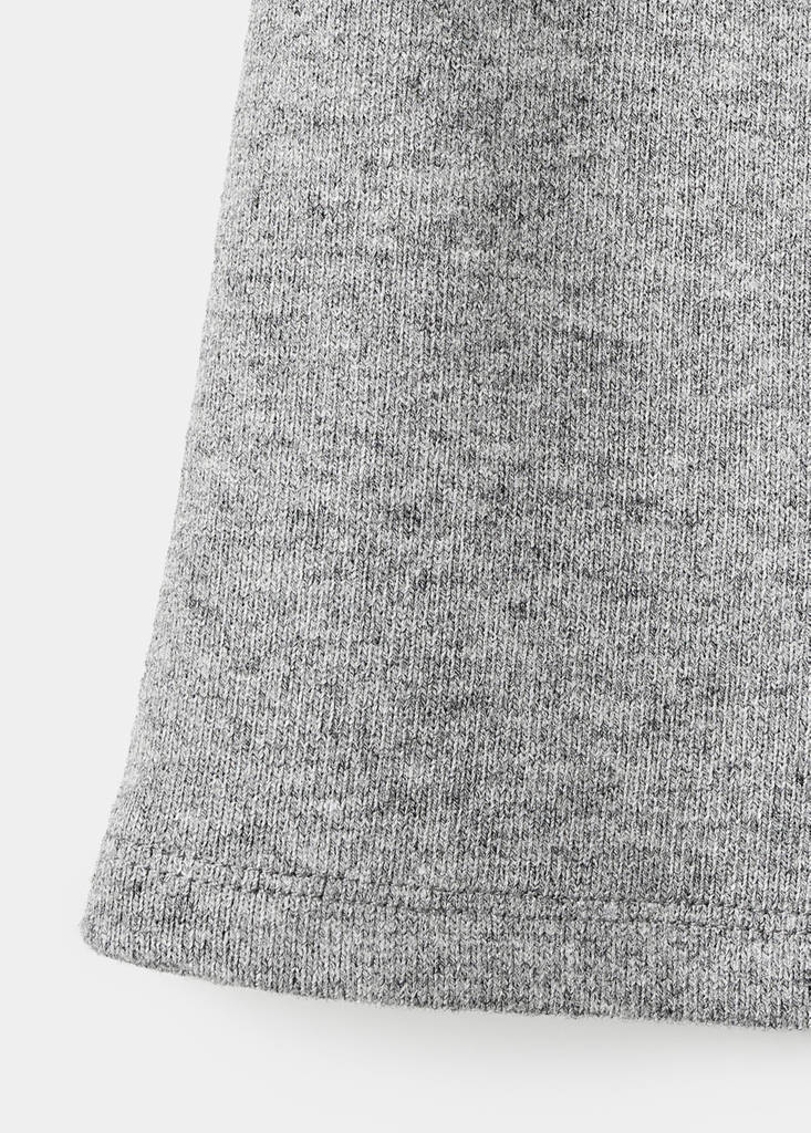 Knitted A-line skirt — Medium Heather Grey