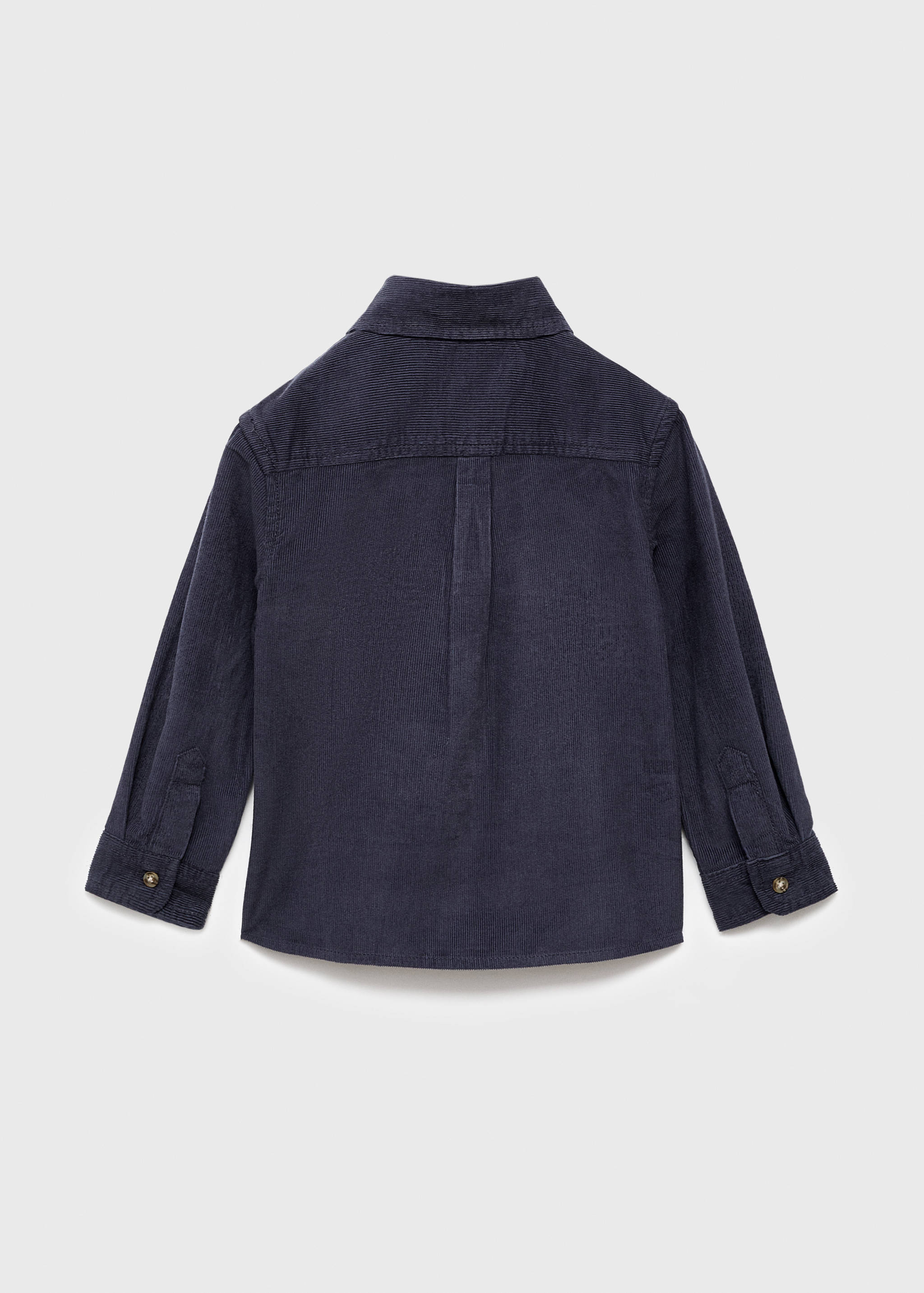 Риза от памучно кадифе - Обратна страна на артикула