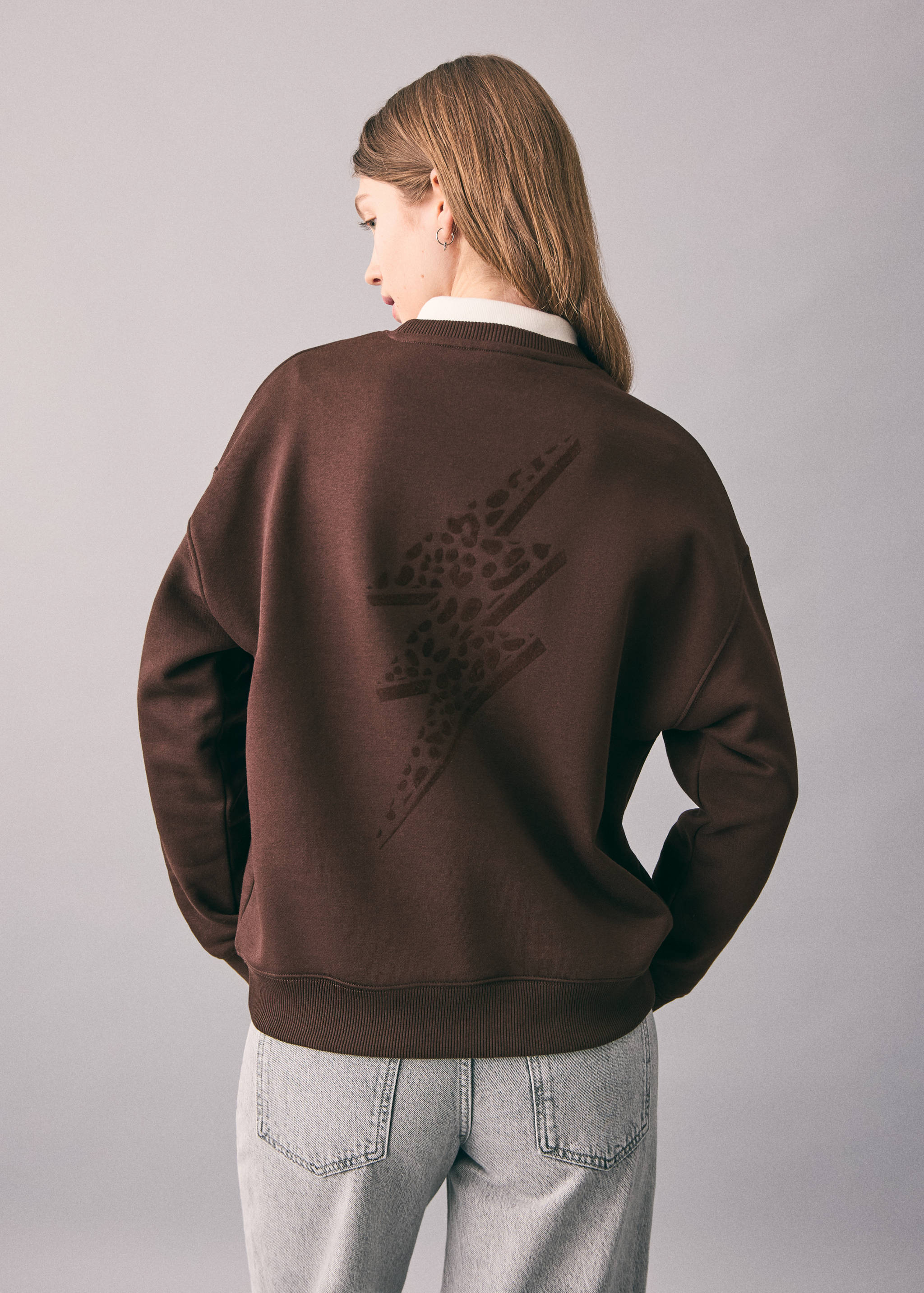 Animal print sweatshirt - Reverse of the article