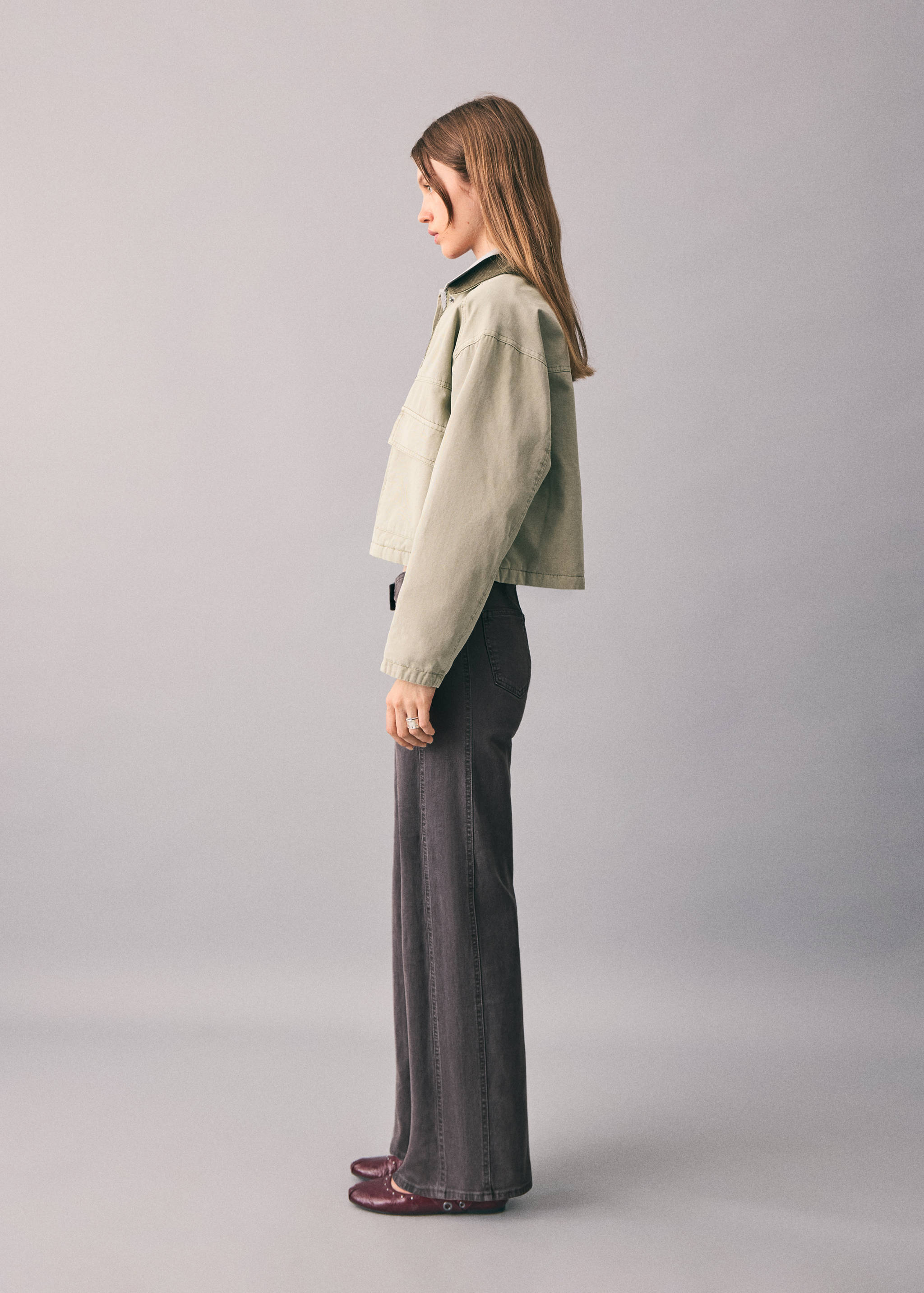 Calças de ganga retas com cinto - Pormenor do artigo 2