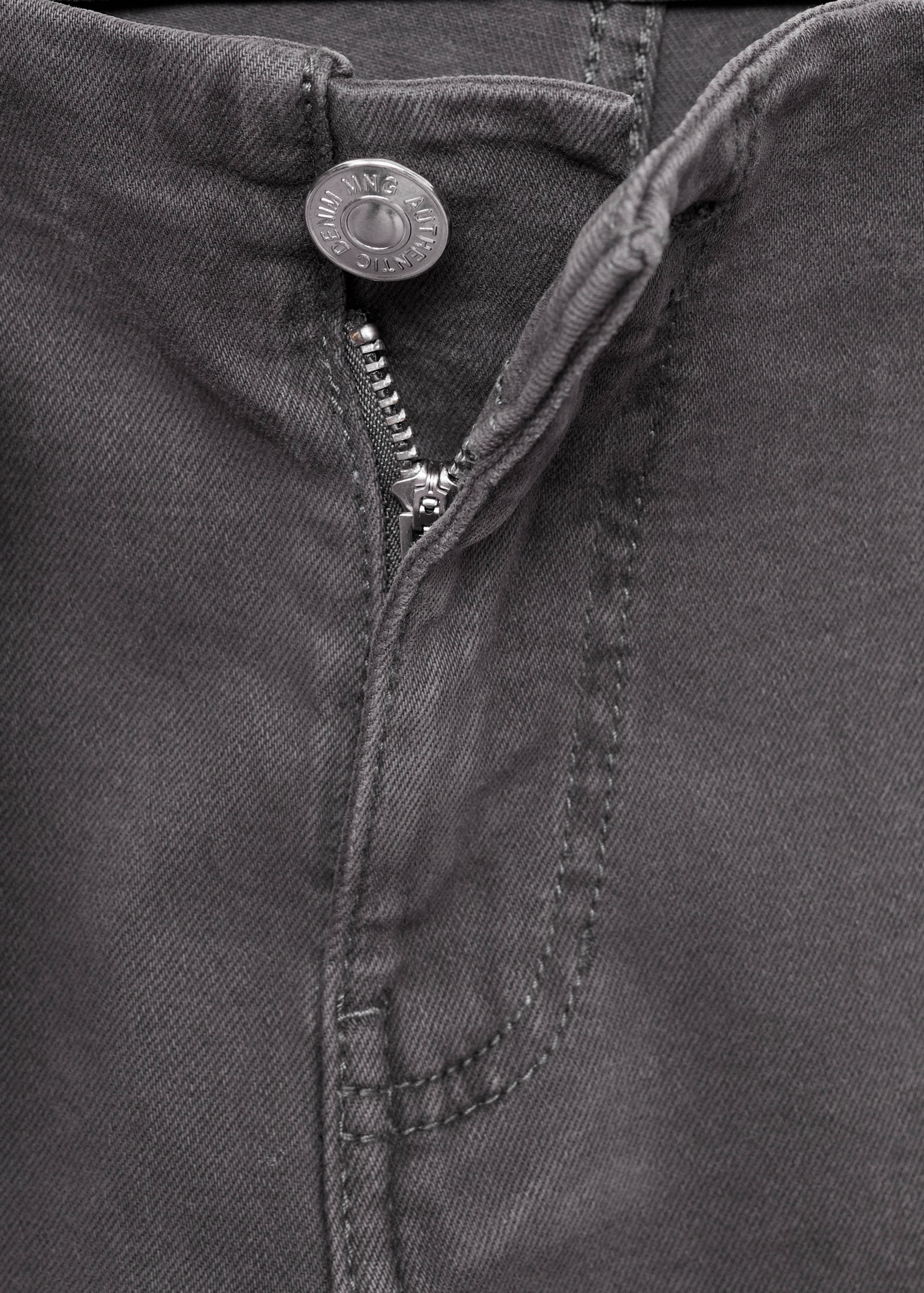 Calças de ganga retas com cinto - Pormenor do artigo 0