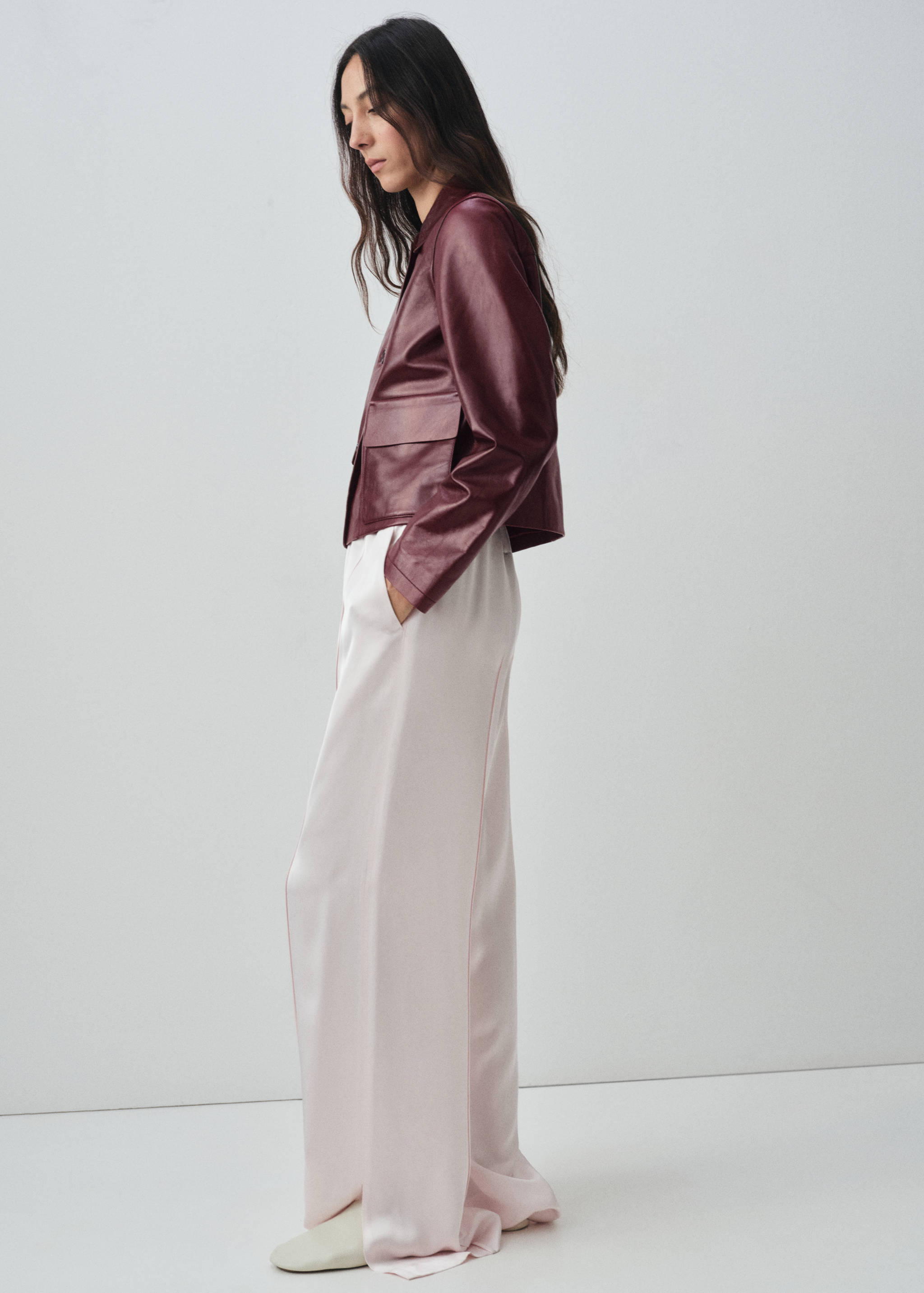 Veste 100 % cuir boutons - Détail de l'article 6