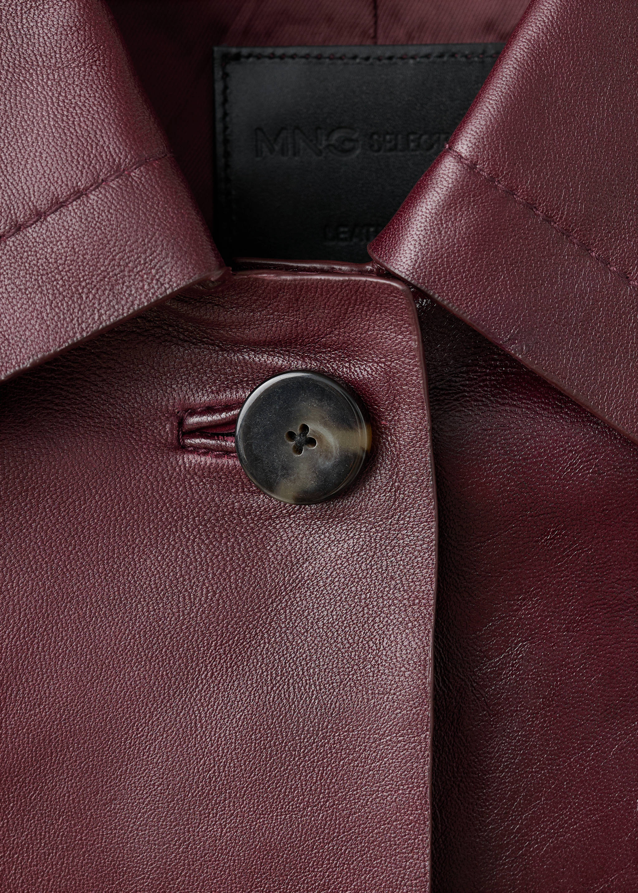 Veste 100 % cuir boutons - Détail de l'article 8