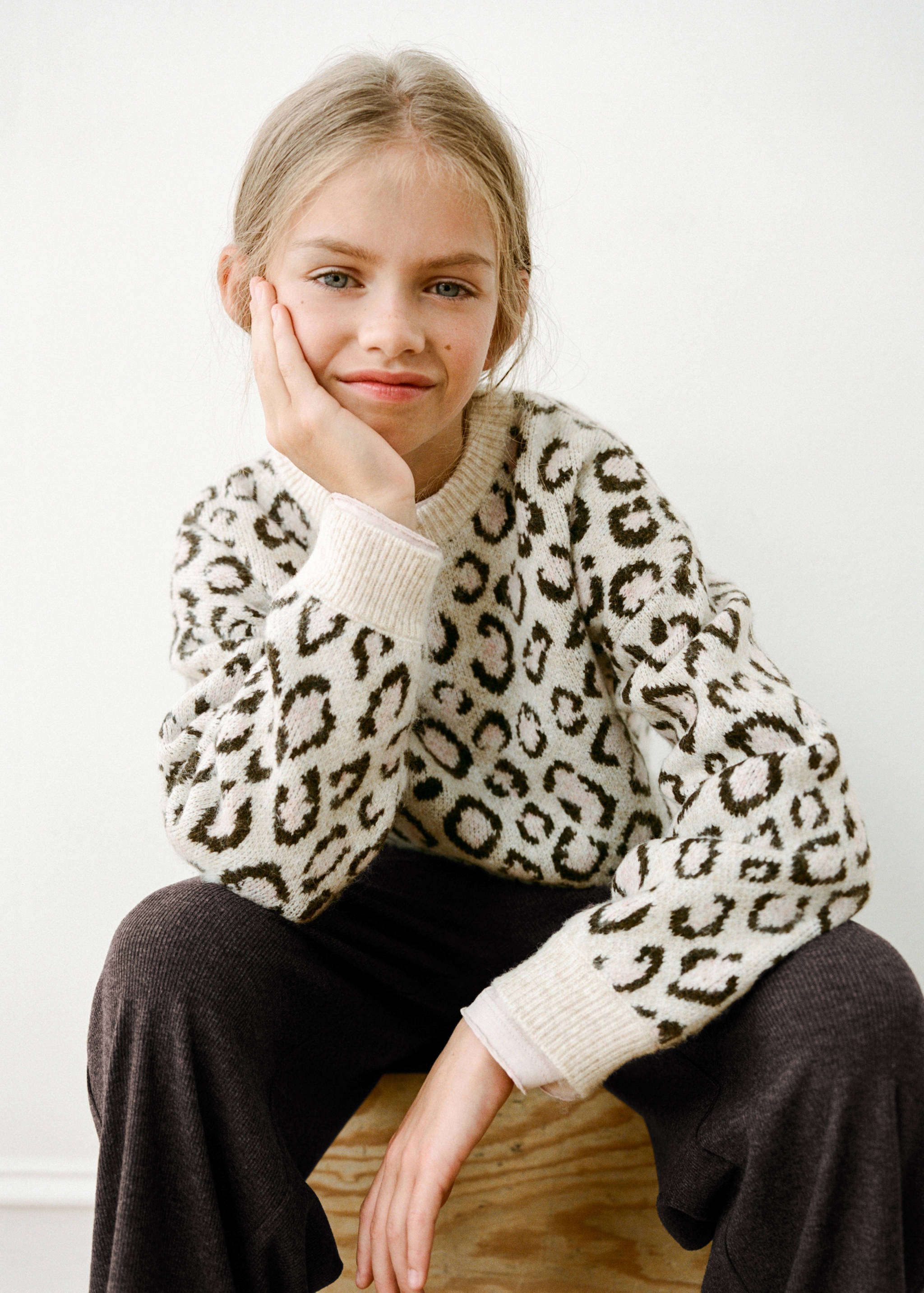 Leopard-print knitted sweater - Details of the article 6
