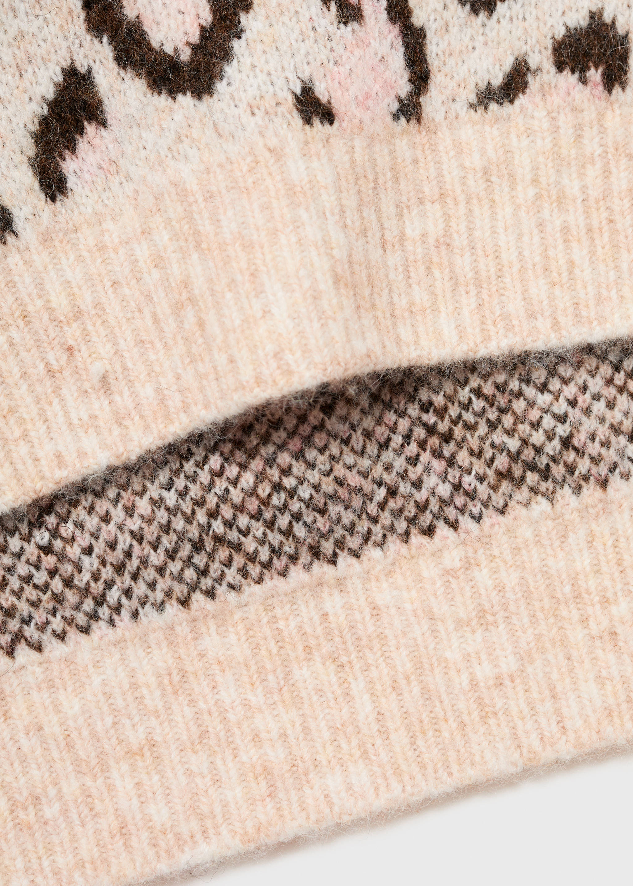 Leopard-print knitted sweater - Details of the article 0