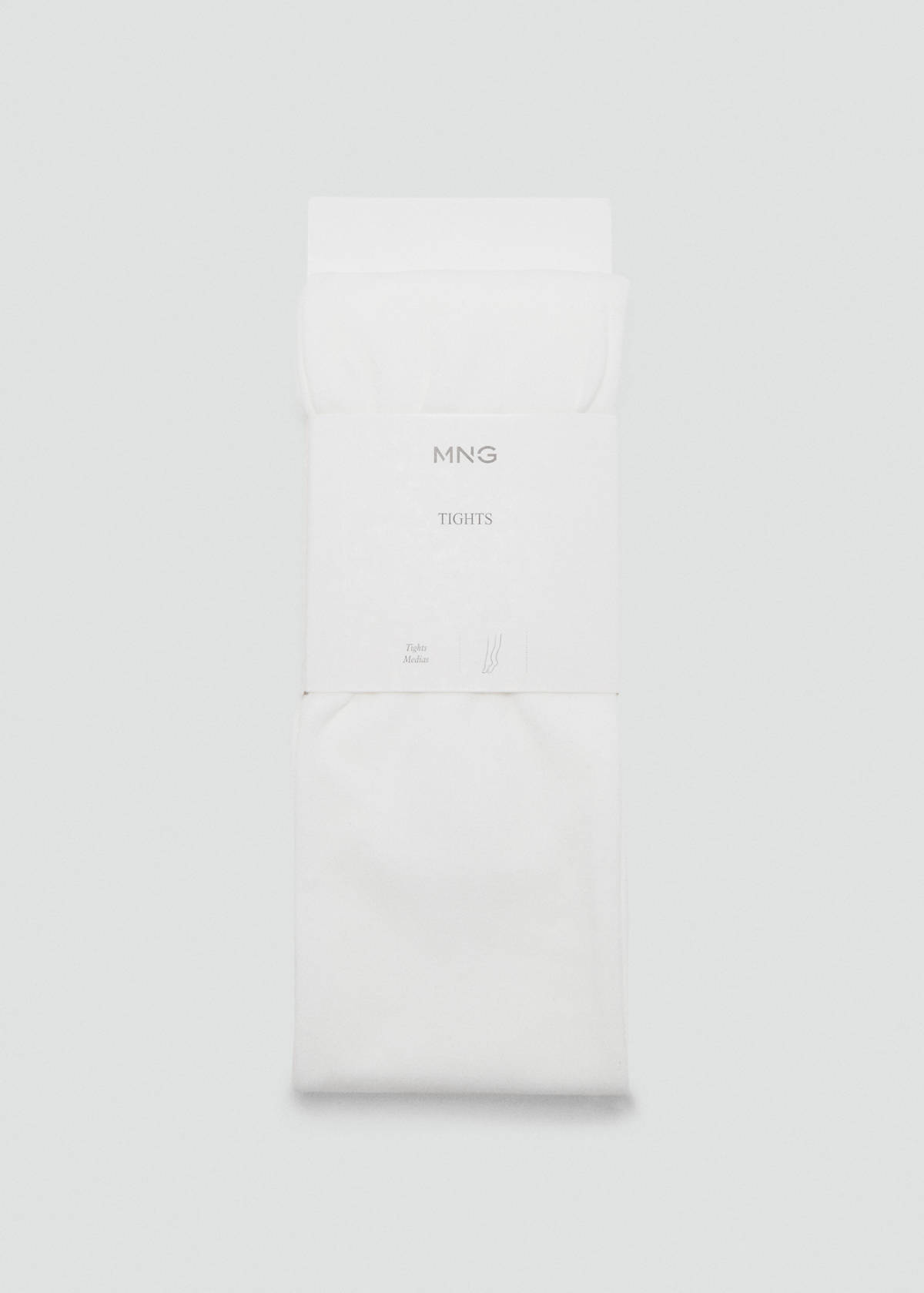 Basic colour tights — White