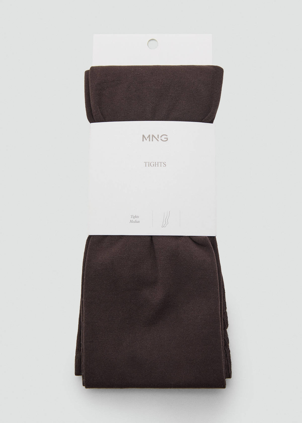 Basic colour tights — Chocolate