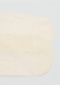 Fine jacquard stockings — Ecru 2