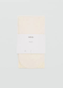Fine jacquard stockings — Ecru 4