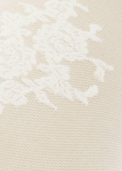 Fine jacquard stockings — Ecru 5