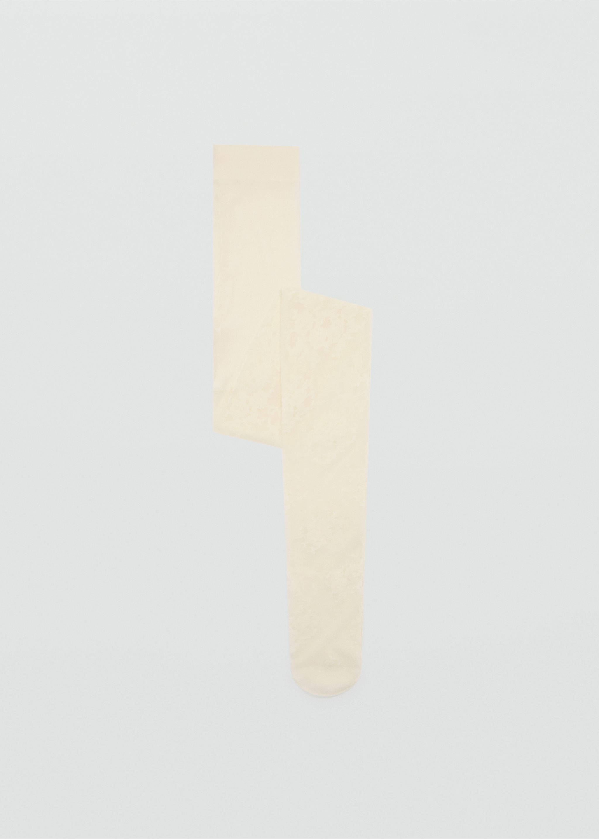 Fine jacquard stockings - Article without model, Ecru. Ref: 17056350-00.