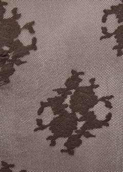 Fine jacquard stockings — Chocolate 4