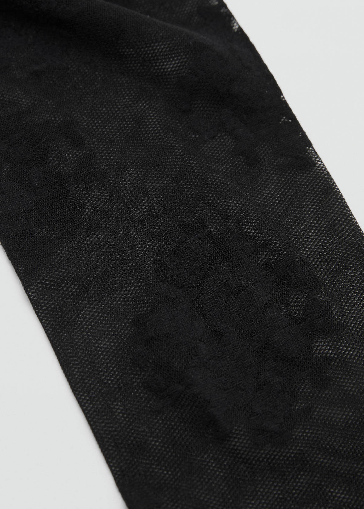 Fine jacquard stockings — Black