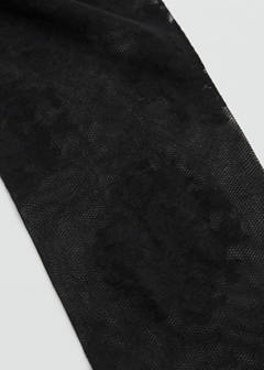 Fine jacquard stockings — Black 4