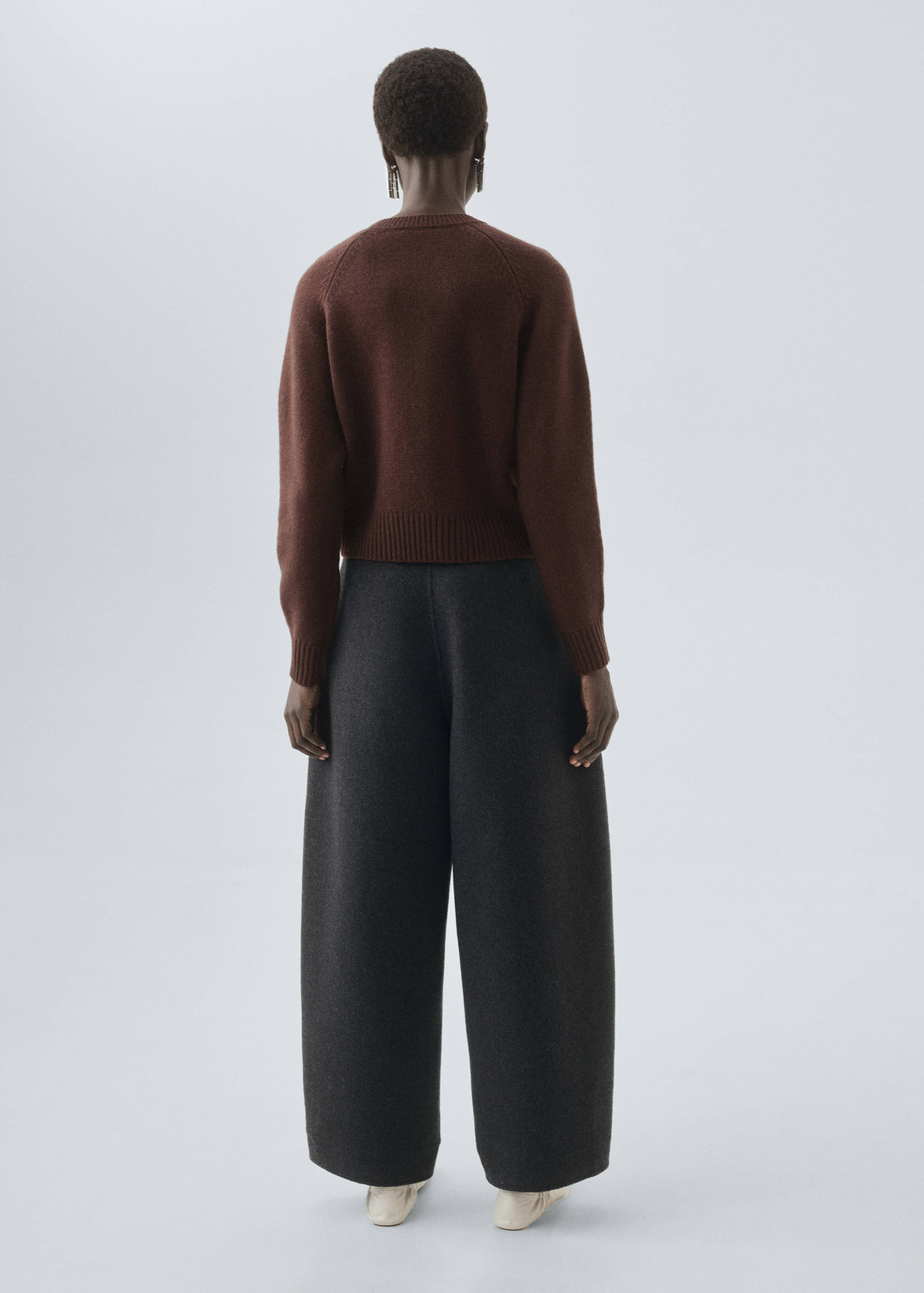 Chunky knit wool-blend cardigan - Reverse of the article