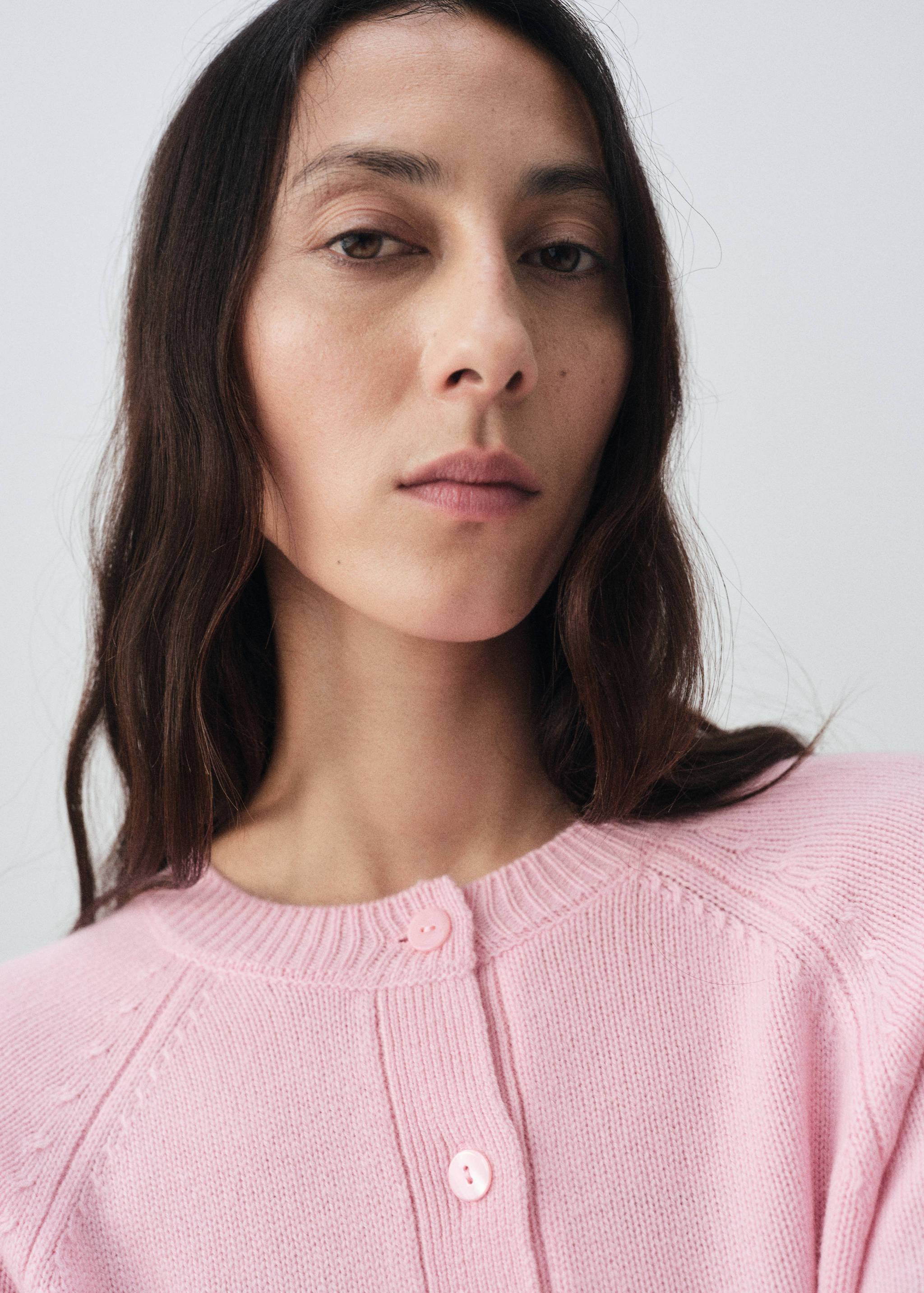 Chunky knit wool-blend cardigan - Details of the article 1