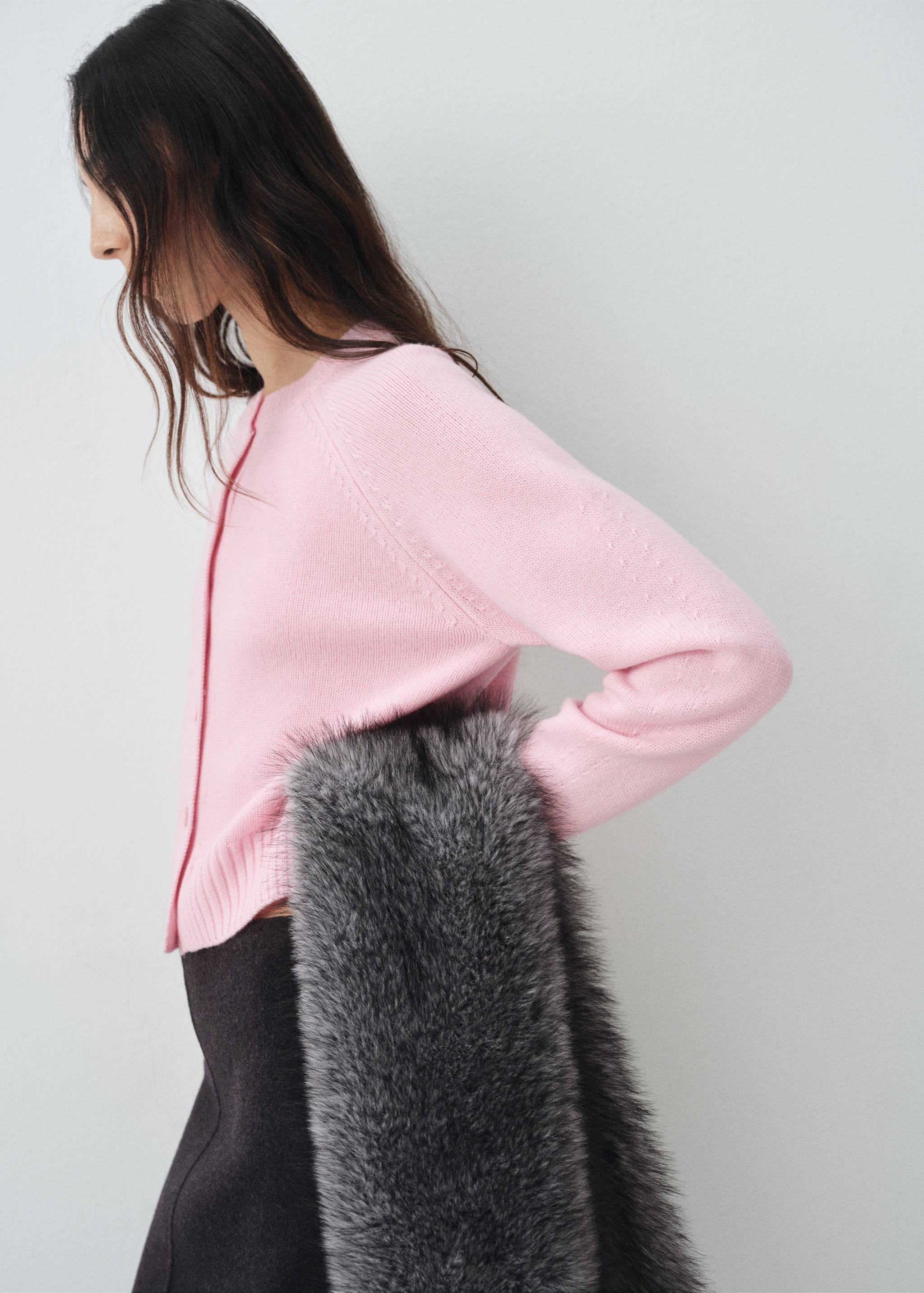 Chunky knit wool-blend cardigan - Details of the article 2