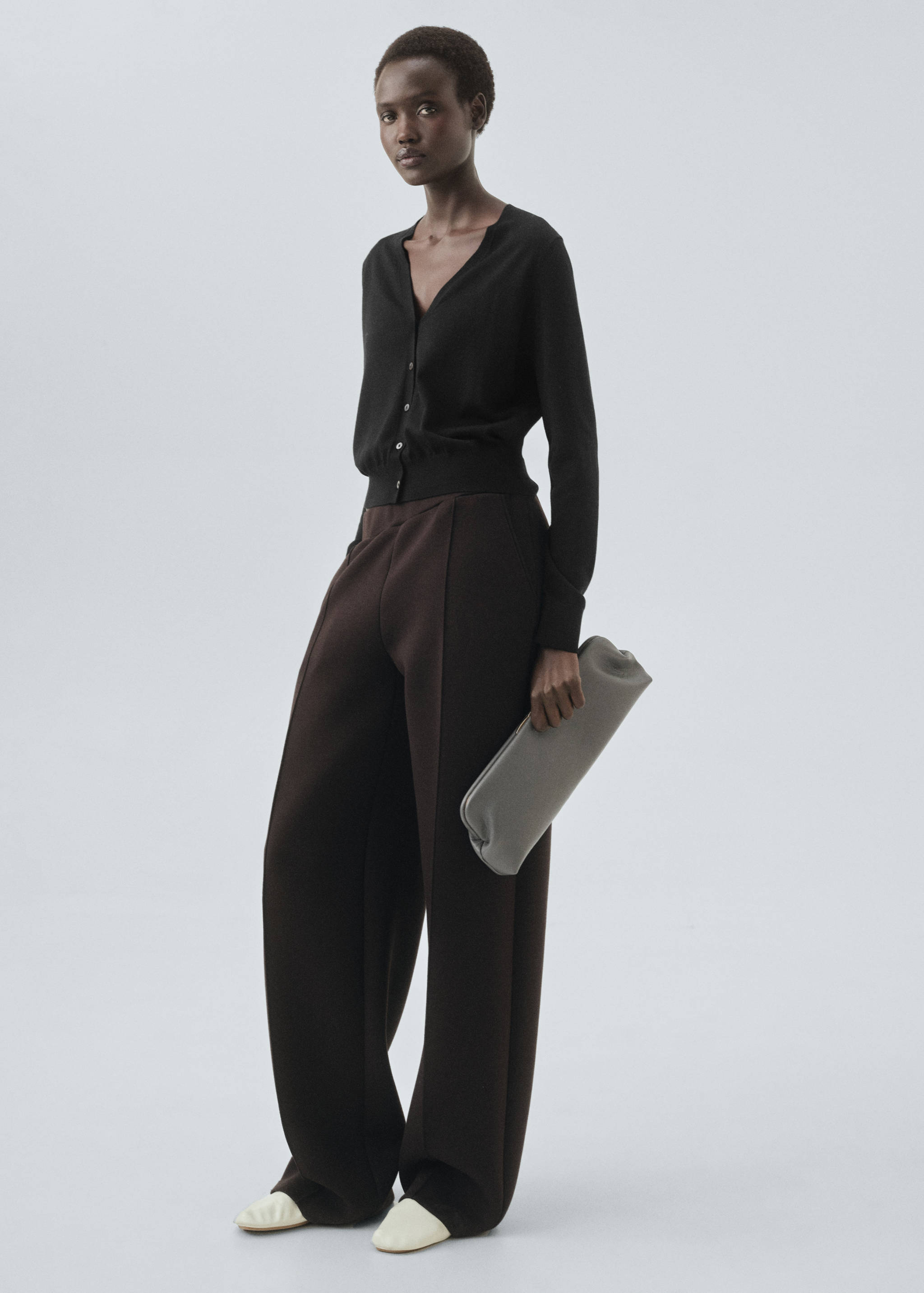 Cárdigan 100% lana merino - Plano general