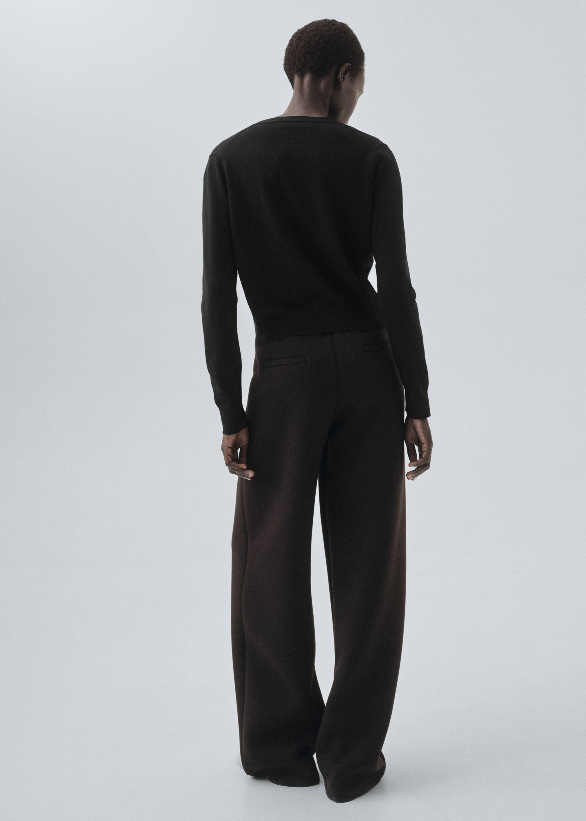 Cárdigan 100% lana merino - Reverso del artículo