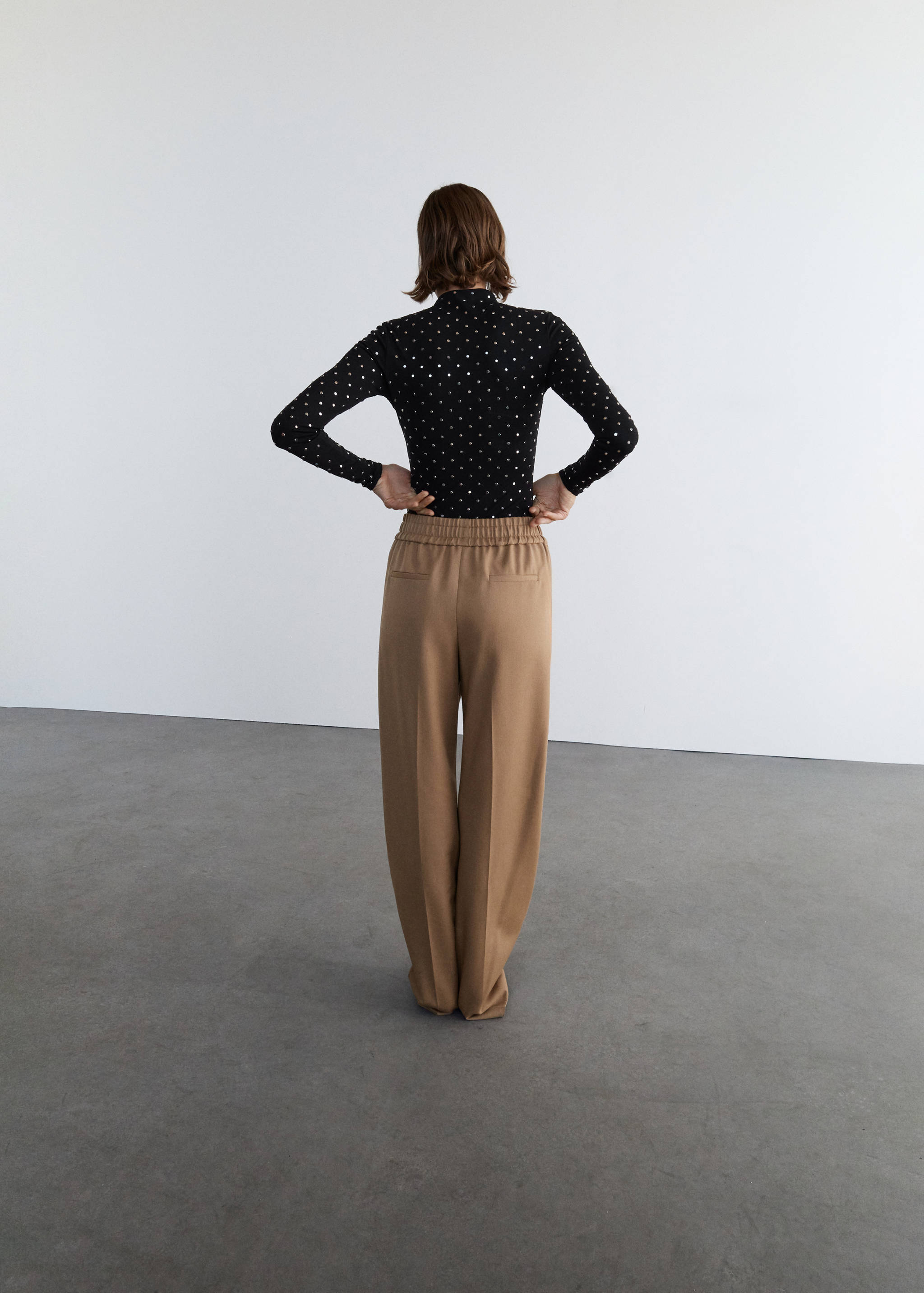 Long-sleeved crystal bodysuit - Reverse of the article