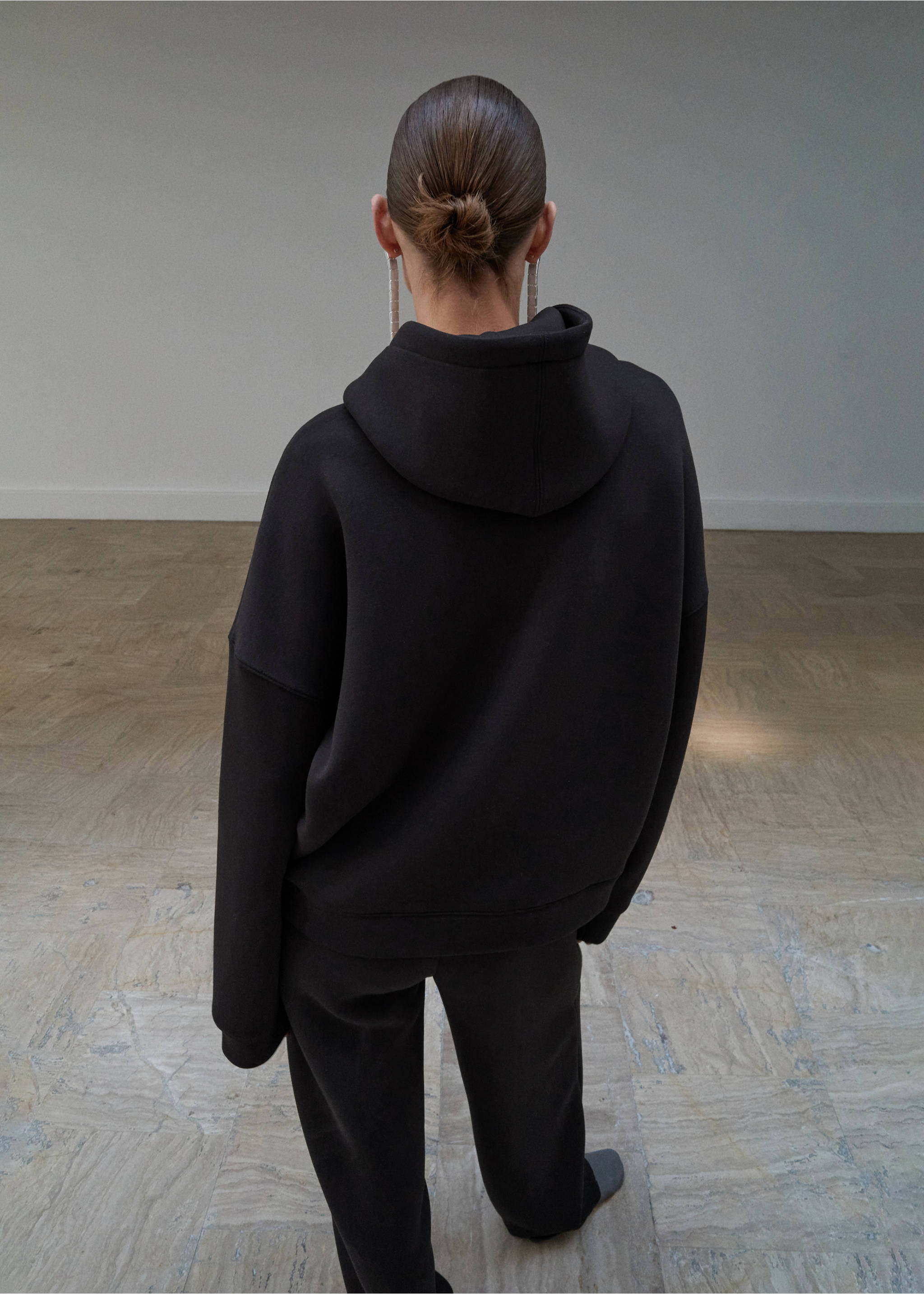 Oversized hoodie - Reverse of the article, Brown. Ref: 17056358-00.