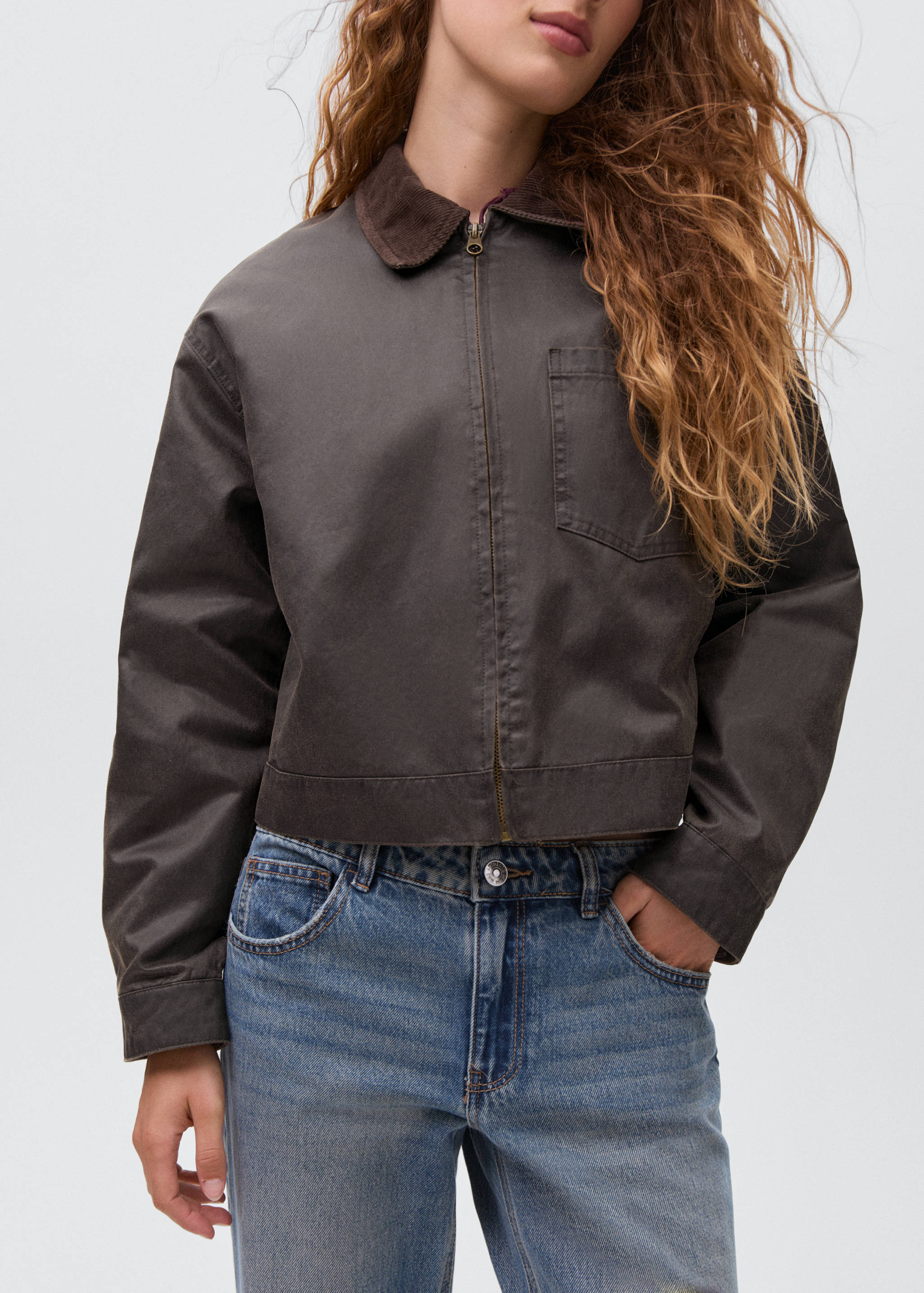 Leather-effect biker jacket - Details of the article 6