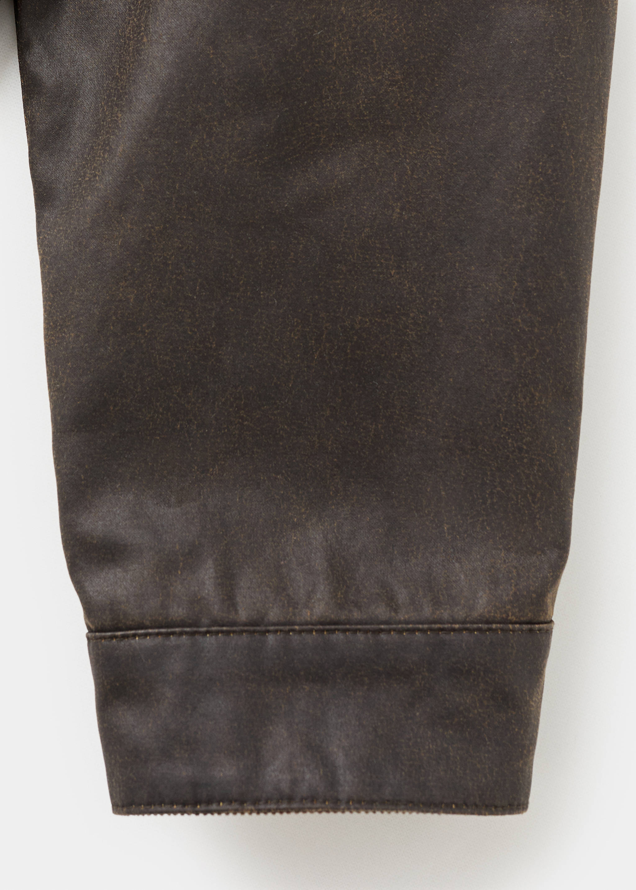 Leather-effect biker jacket - Details of the article 0