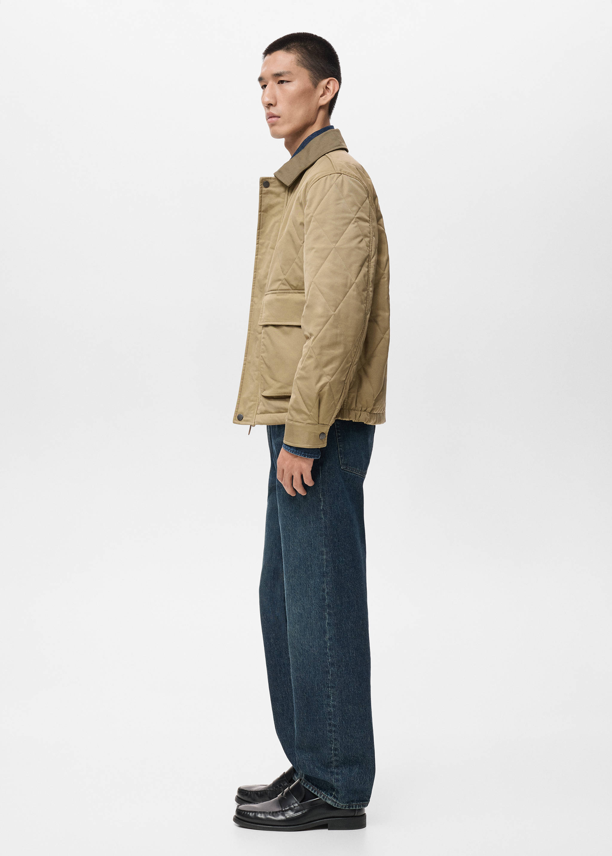 Quilted water repellent jacket - Details of the article 2