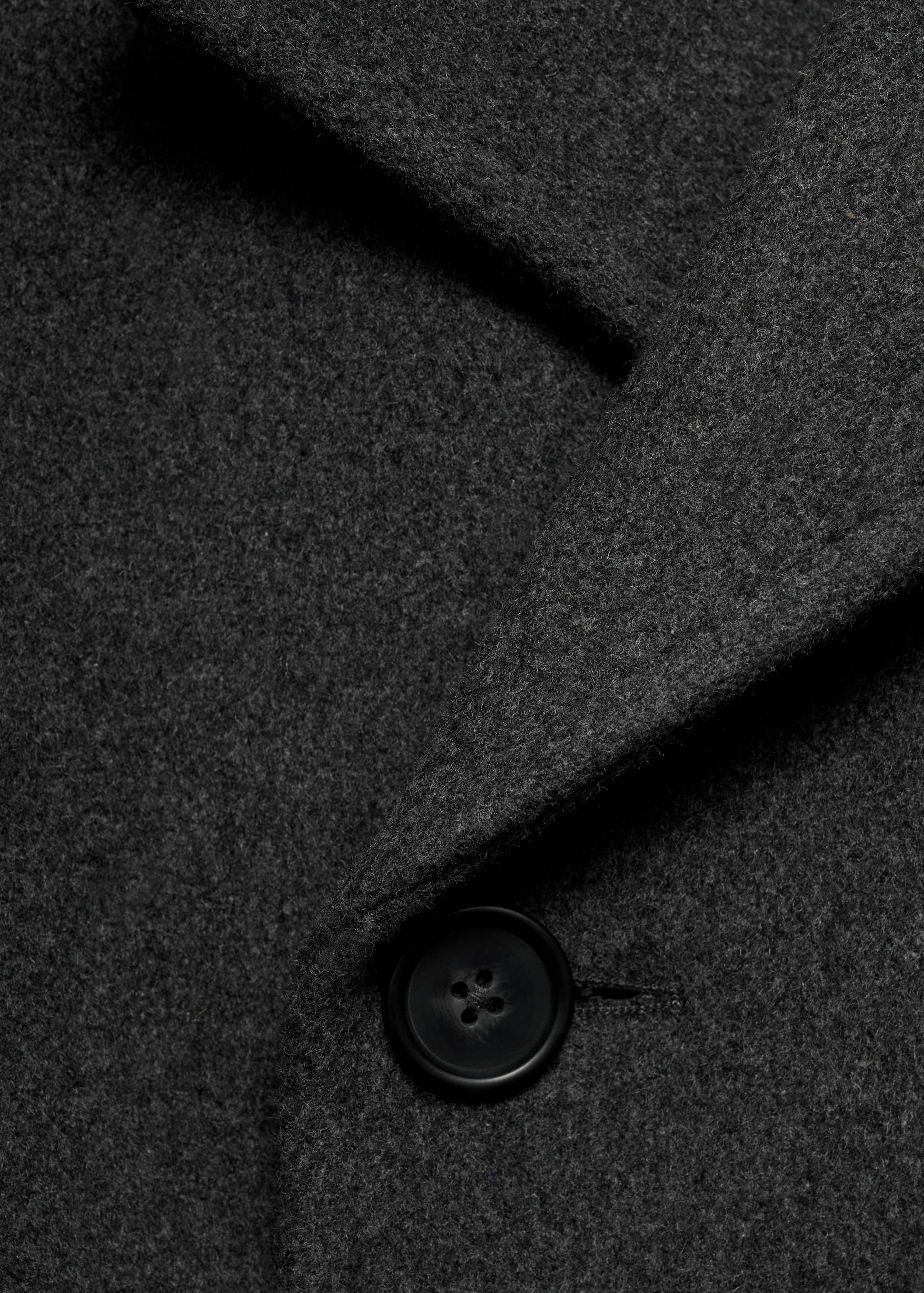 Wool double-breasted coat with buttons - Details of the article 8